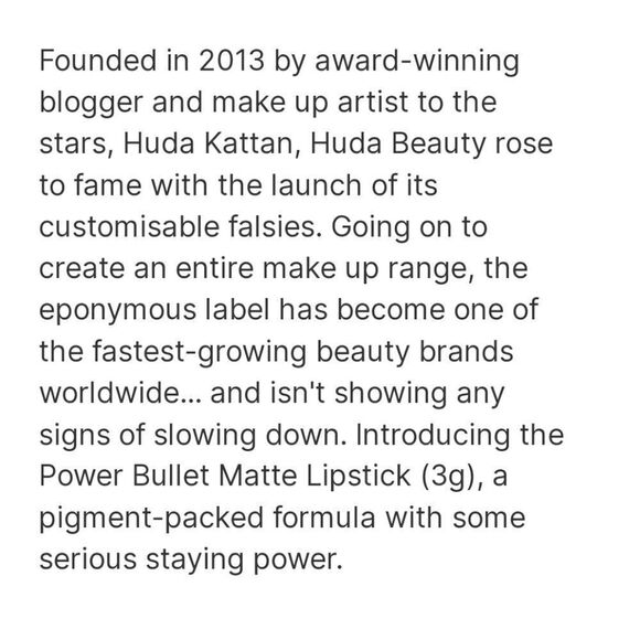 NEW HUDA BEAUTY ANNIVERSARY SEALED POWER BULLET MATTE LIPSTICK NWT - Picture 3 of 5